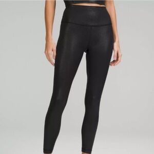 Lululemon Wunder Train HR 28” Special Edition Black Foil - size 4